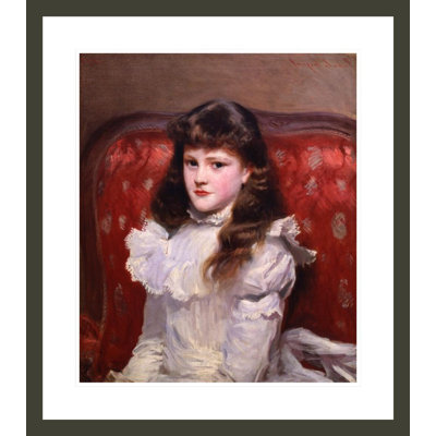 «Miss Cara Burch» par John Singer Sargent, impression giclée encadrée