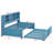 Metal Storage Daybed with Trundle,Shelves and USB Ports-112389109