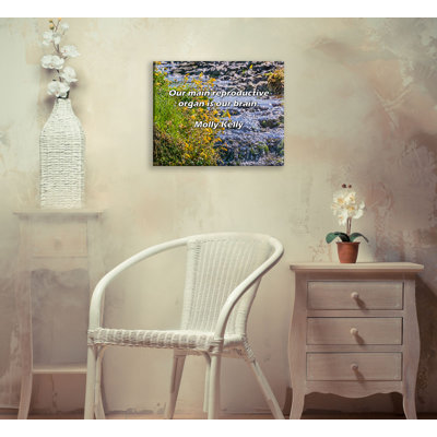 Artsy Quote "Our main reproductive organ is our brain." By Molly Kelly Gallery Wrapped Canvas
