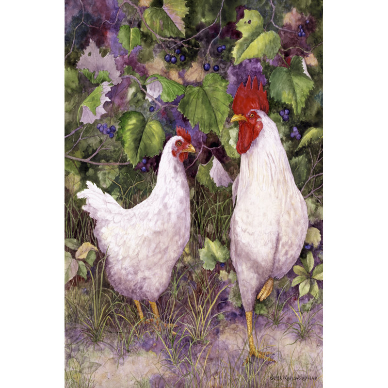 Roosters En Place IV by Marcia Matcham - Wrapped Canvas Art Prints, 122cm H x 81cm W x 3.8cm D