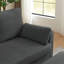 Canapé en U 100,79 po avec 2 repose-pieds en velours côtelé-95423027