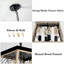 Lustre suspendu industriel 16 lumières en chêne 16 po, cage moderne, lumière suspendue réglable