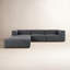 Lawndale 3PC LAF Sectional W/ Ottoman-Saxon Charcoal-916952859-916952861