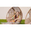 Chaise longue d'extérieur en osier avec repose-pieds toutes saisons en osier (ensemble de 2)-2074682385