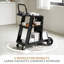 Chariot de soudage à 3 niveaux, chariot de soudage avec poignée, chaînes de sécurité de stockage de réservoir pour machine de soudage à plasma TIG MIG MMA