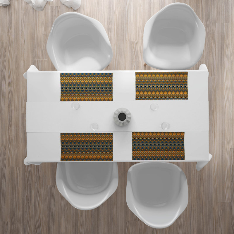Polyester Geometric Rectangle Placemat