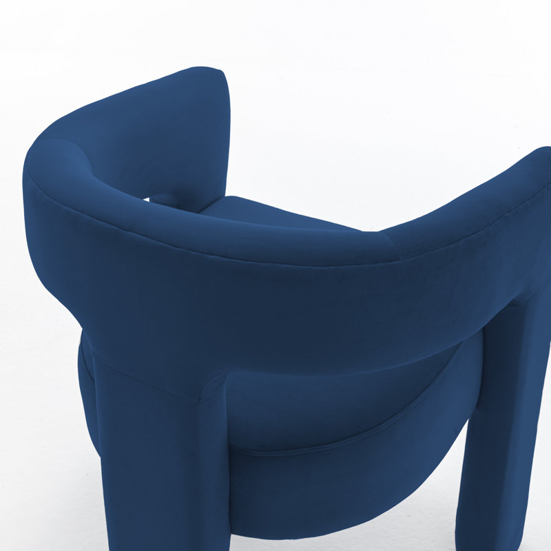 Demita 19.49'' H Tufted Velvet Upholstered Armchair, Navy