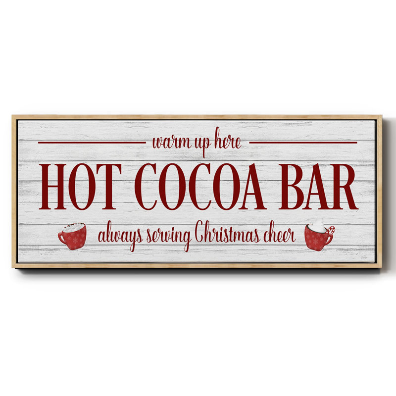 Hot Cocoa Bar - toile encadrée