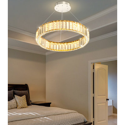 Lustre en cristal 16 po