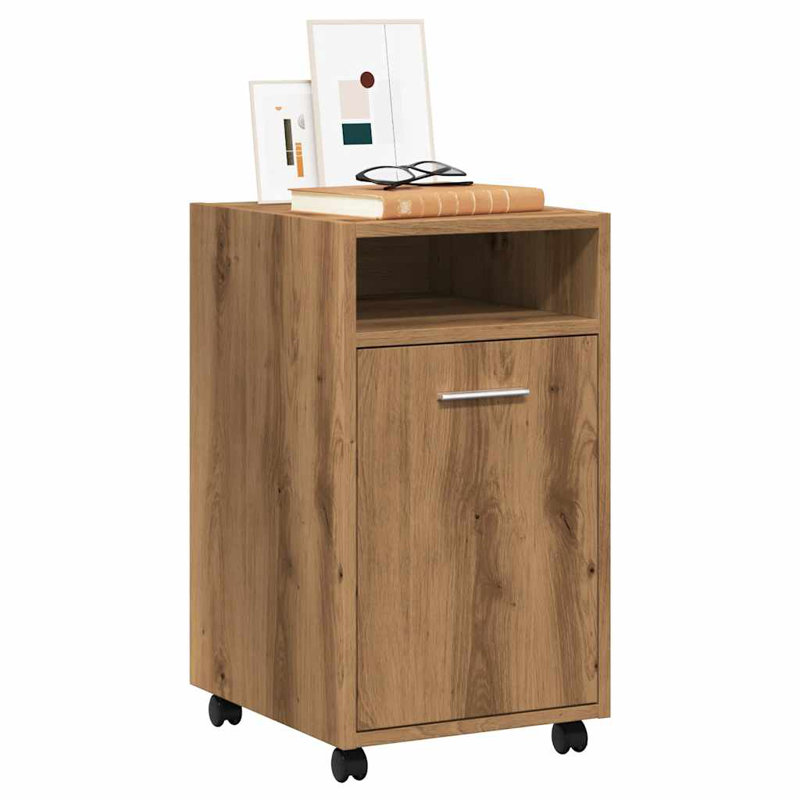 Ayato 1 -Drawer 1 -Shelf Storage Cabinet, Artisan Oak