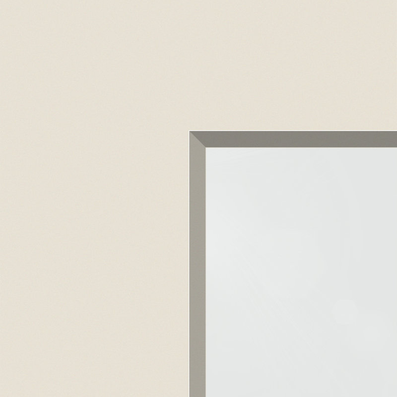 Porte pré-suspendue en fibre de verre 3/4 "Direct Glaze", L 36 po x H 80 po, Blanc, Oui