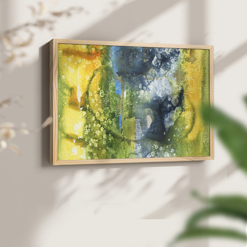 Aquatic Energy III -Framed Print - Restickable, Natural, 11" H x 14" W