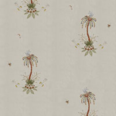SAMPLE - Royal Poinciana Hand Embroidery Fabric
