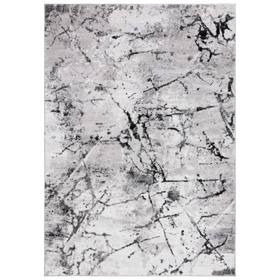 Tapis gris / noir Milstein
