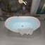 55" x 28" Freestanding Soaking Acrylic Bathtub