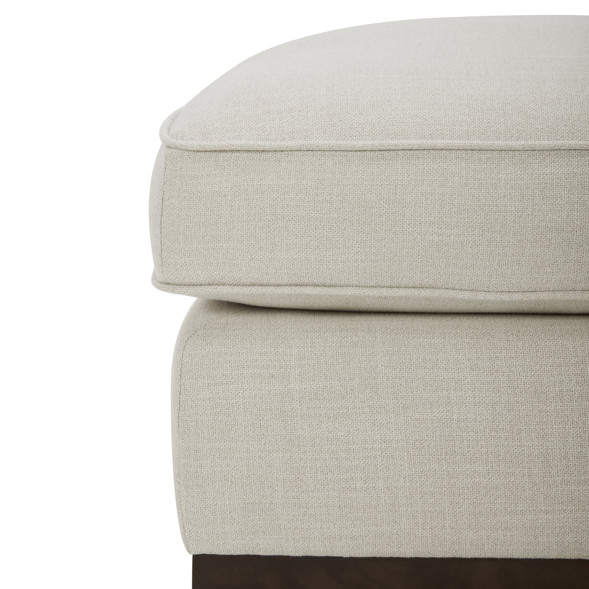 Bobbi 4 Piece Upholstered Living Room Set, Effie Linen Performance Linen