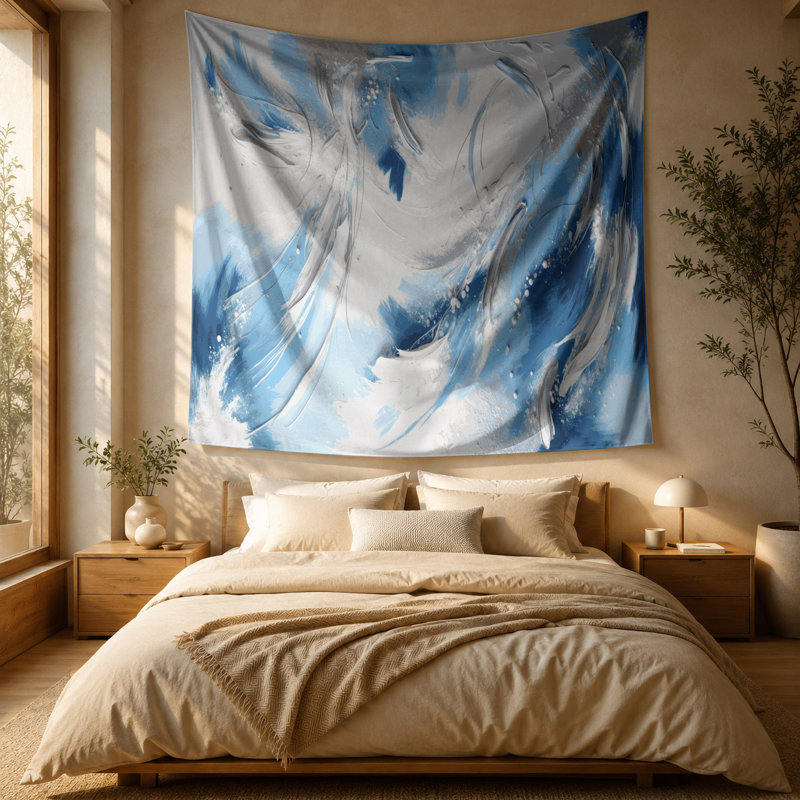 Tapisserie murale «Lyrical Abstraction 92», 51 po x 60 po