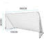 Freeport Park Gale Metal Football Net with Carrying Case