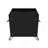 Rockefeller 20" Nightstand in Black (1-Drawer)-1904806462