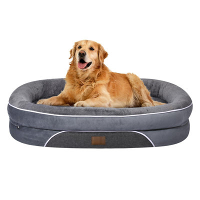 Orthopedic Waterproof Large Dog Bed: Washable Dog Bed With Bolsters - XL Dog Bed Removable Cover For Medium Large Sized Dog - Non-Slip Pet Bed -  Corrigan Studio®, 4BACD0F453E94D87A5C1156FAFFBE3DD