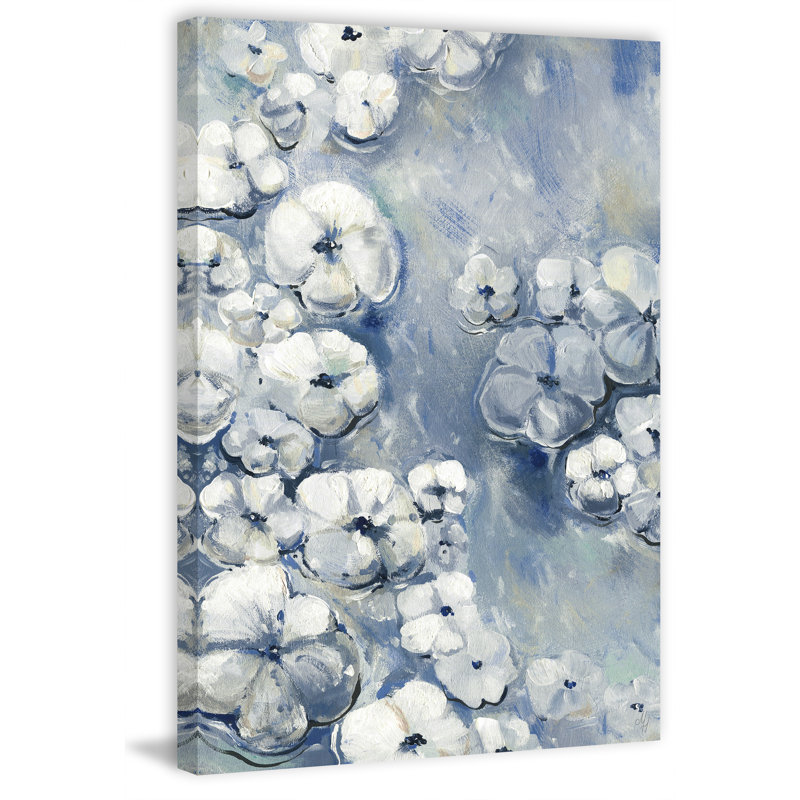 « flow of florals », reproduction sur toile tendue, H 18 po x l 12 po x P 1,5 po