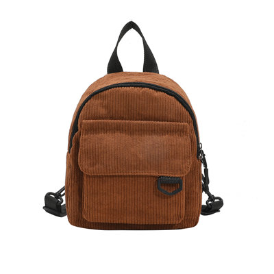 Sac à dos Mini sac à dos Ins mignon OL Commuant Petit sac à cosmétiques Velours côtelé Texture Étudiant Polyvalent Sac à bandoulière réglable Mode