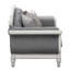 Causeuse en tissu avec 3 coussins