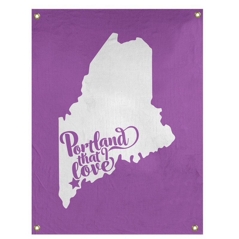 Tapisserie murale pour maine portland, H 80 po x l 59 po, Violet