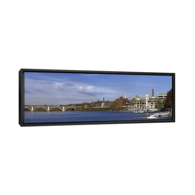 «Francis Scott Key Bridge Over the Potomac River, Old Georgetown, Washington DC, États-Unis», reproduction de photo panoramique non encadrée