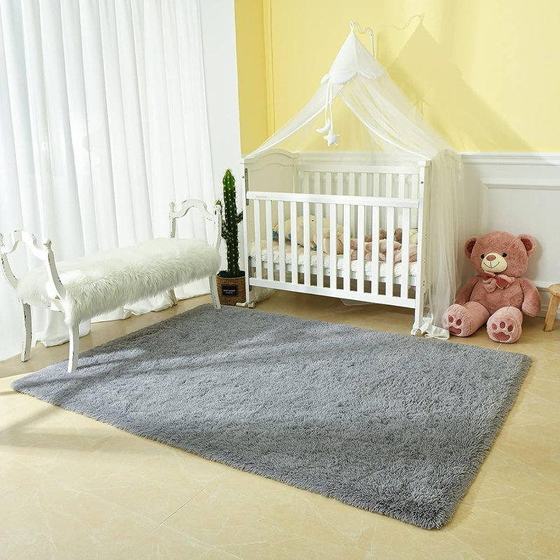 Tapis moelleux moelleux pour chambre Andecor