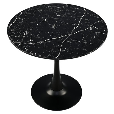 Allegonde 31.5" Round Pedestal Dining Table by Wrought Studio
