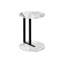 Table d'appoint Alexandros, table d'appoint moderne décorative H 23,75 po avec plateau en faux marbre pour toute pièce
