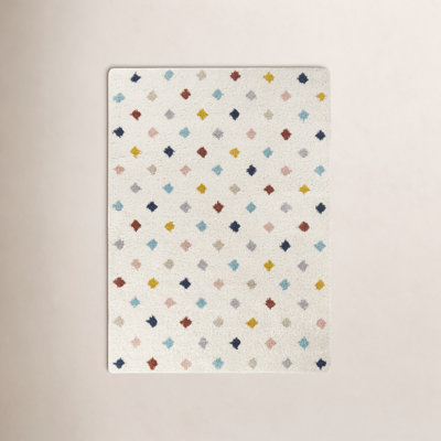 Bartucca Multicolored Diamond Shag Area Rug