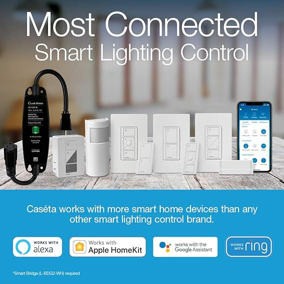 Gradateur d'éclairage intelligent sans fil Lutron