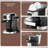 20Bar Espresso Cappuccino Machine, Coffee Machine with Automatic Milk Frother&Touch Screen,Coffee Machine for Cappuccino, Latte,Stain Steel