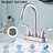 4" Centerset 2-handle Bathroom Faucet with Drain Assembly-107144283