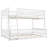 Full XL Over Queen Bunk Bed With Ladder And Guardrails