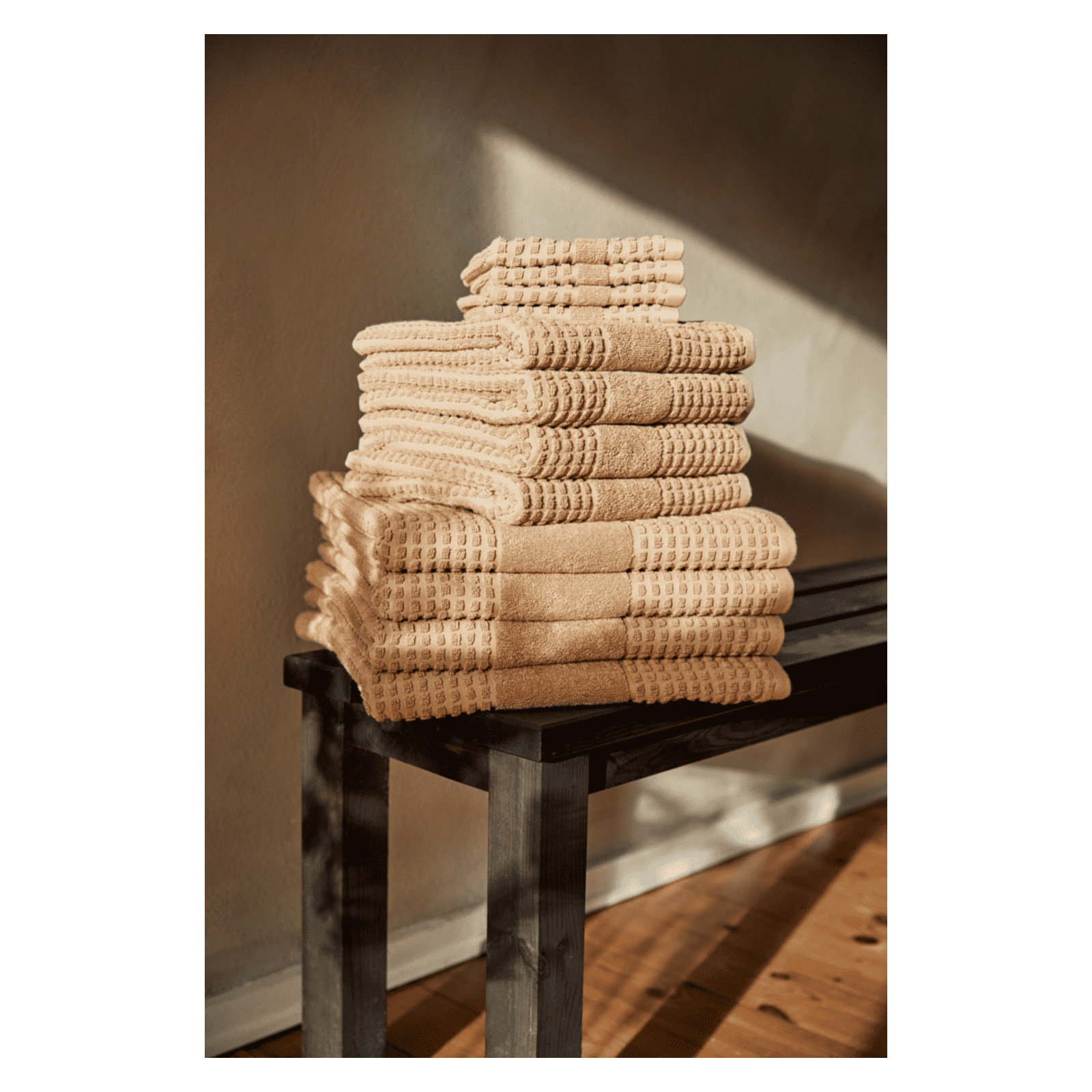Check Bath Towel 27.6" X 55.1" Sand, Sand