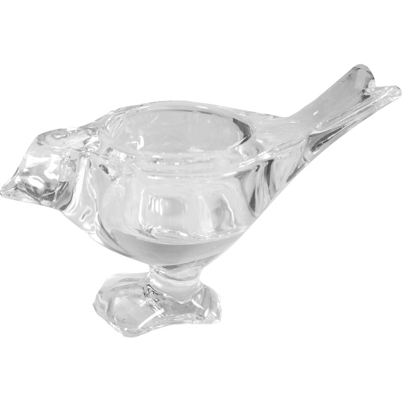 Petit bougeoir en verre Songbird