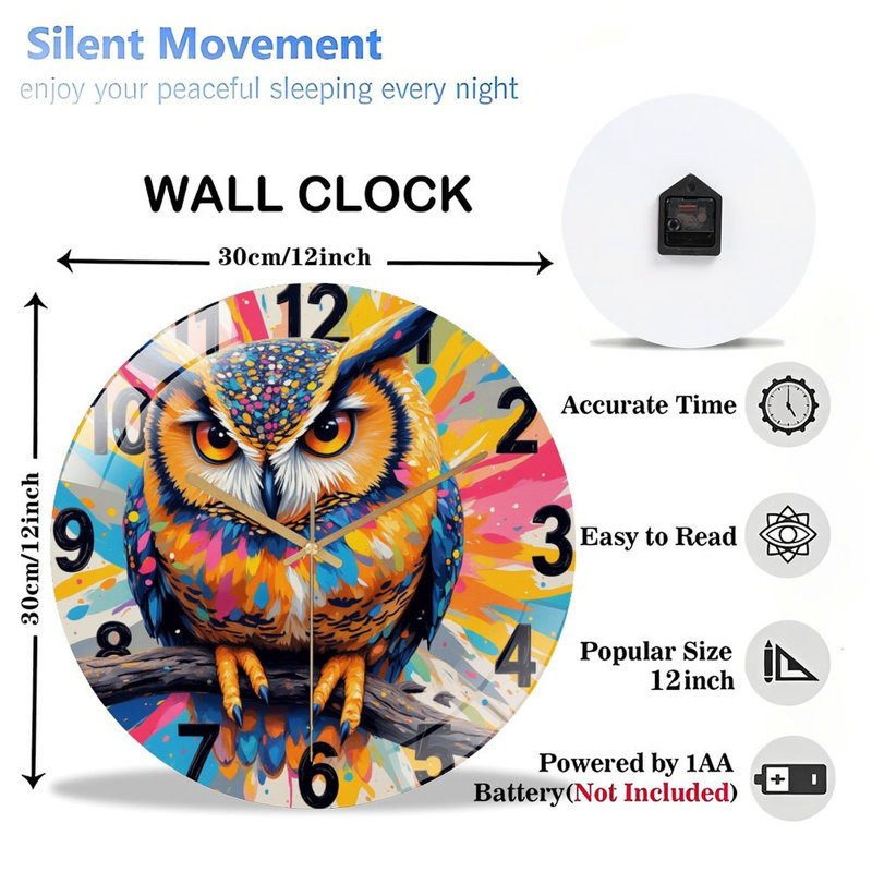 Horloge murale 12 po