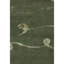 Tapis vert / gris en soie / laine noué à la main-88508112