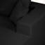 Canapé modulaire à 2 pièces sans assemblage requis, sans méridienne, avec canapé à dossier en forme de L, siège profond en velours côtelé avec coussin-73553548