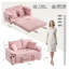 Canapé futon convertible 58 pouces en chenille