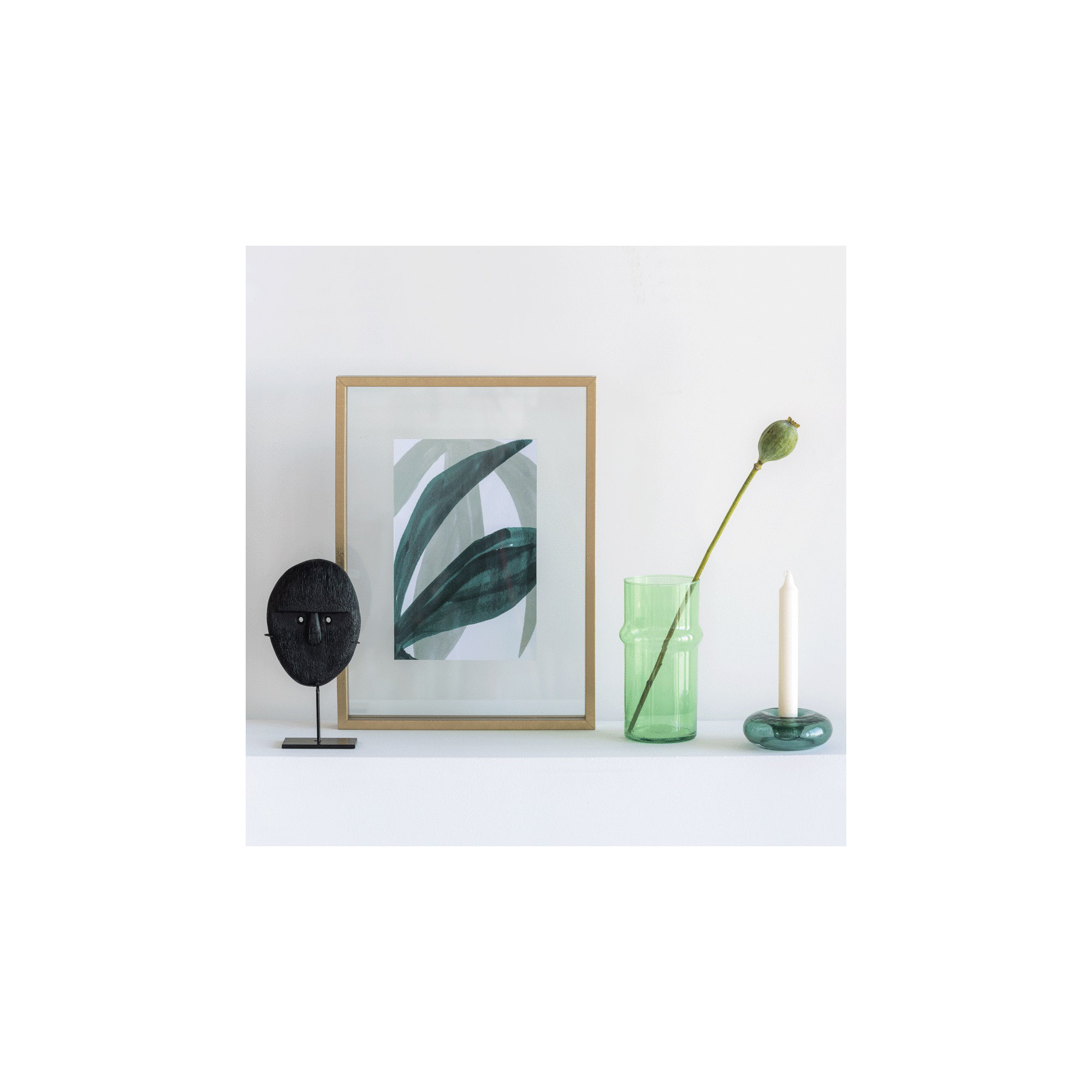 Cosima Gold Wood Floater Picture Frame, 17" H x 13" W x 1.5" D
