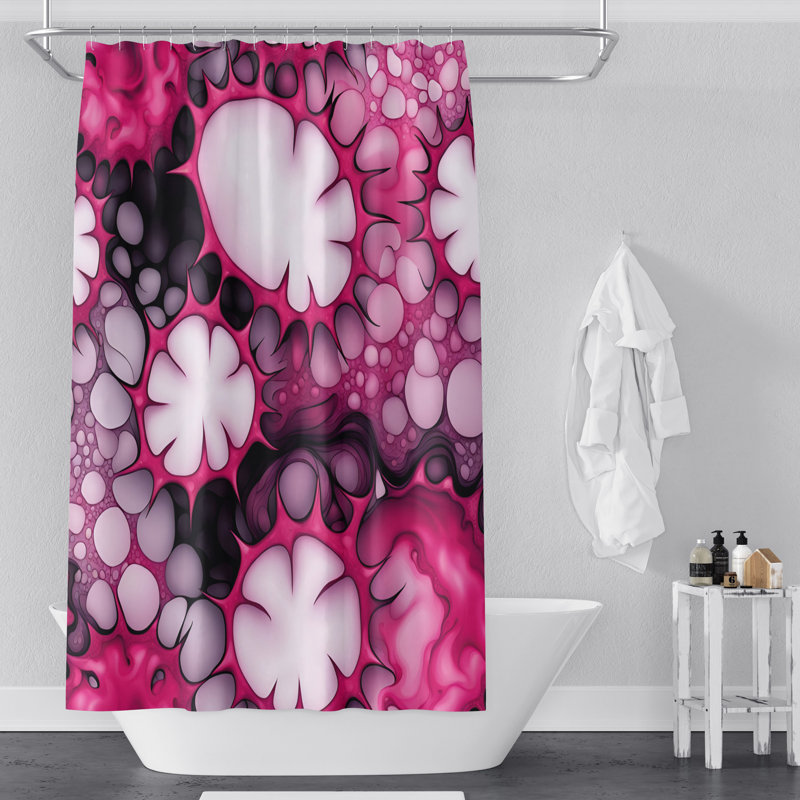 Rideau de douche avec tapis de bain SH01279, H 72 po x l 70 po