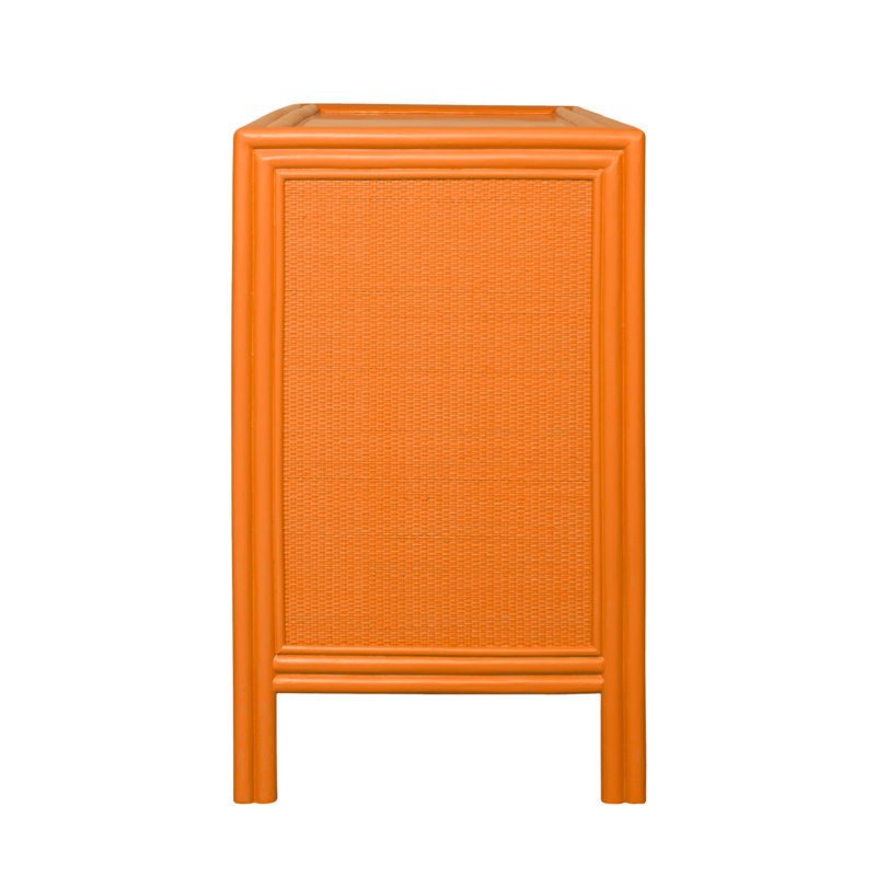 Aruba 6 - Drawer Dresser, Citrus Orange