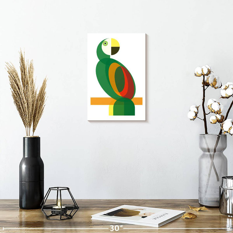 Ashelle Geometric Parrot, 30" H x 20" W