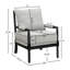 Belvoir Upholstered Spool Accent Chair with Turned Wood Frame, Timeless Design and Comfortable Seating for Any Living Space-134644558-134644559-134644563