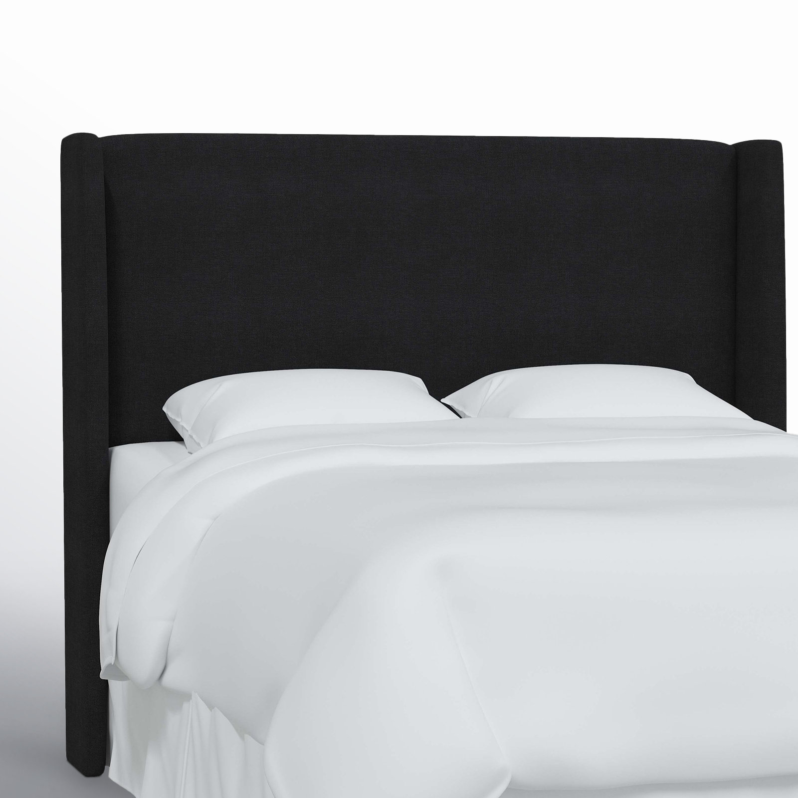 Tilly Upholstered Headboard, Queen, Classic Linen Black