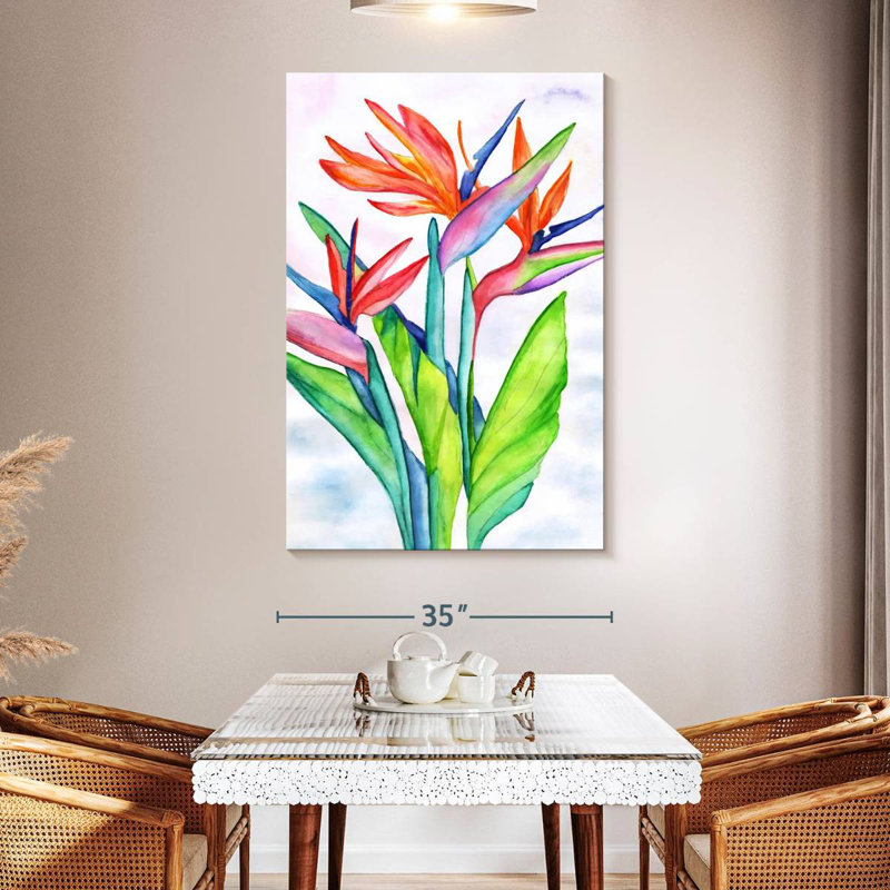 Strelitzias Harnek, H 51 po x l 34 po